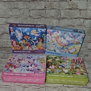 Quokka Princess Mermaids Faory Tale Unicorns 60 Piece‎ Each